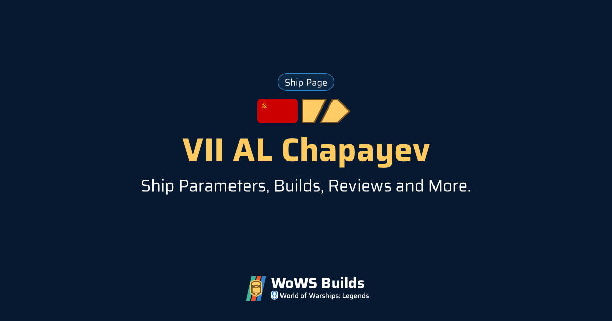 VII AL Chapayev - WoWS: Legends | Stats + Builds | Tier VII Cruiser