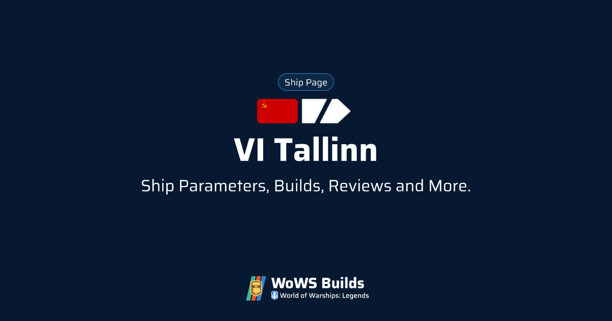 VI Tallinn - WoWS: Legends | Stats + Builds | Tier VI Cruiser